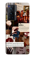 Zodiac Aries Vivo X70 Pro Hard Case Back Cover by Casekaro