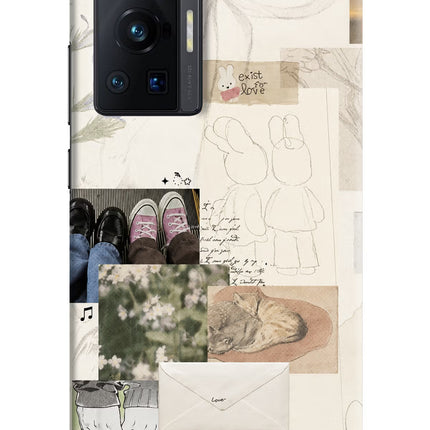 Soft Aesthetic Vivo X70 Pro Hard Case Back Cover by Casekaro