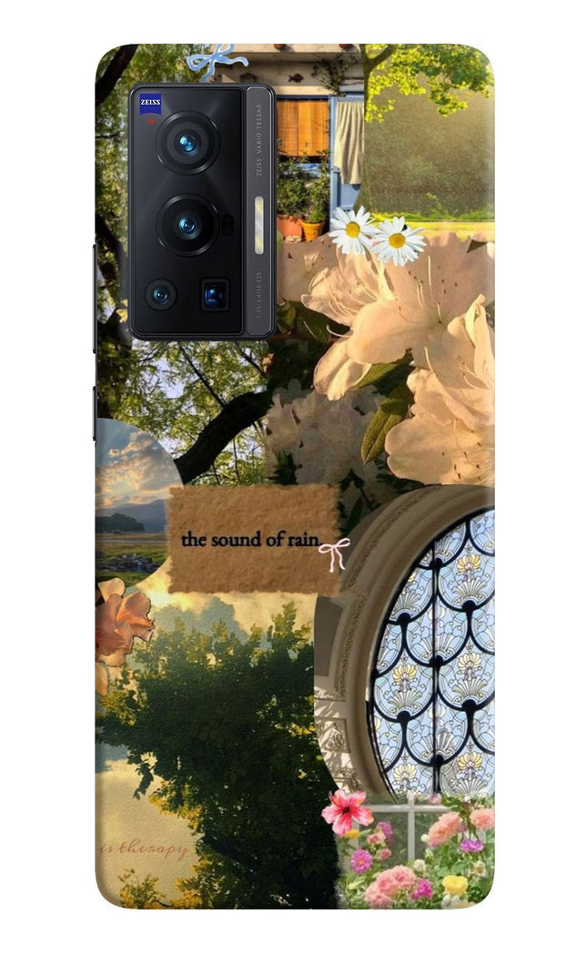 Rain Vivo X70 Pro Hard Case Back Cover by Casekaro