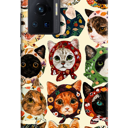 Cool Cat Vivo X70 Pro Hard Case Back Cover by Casekaro