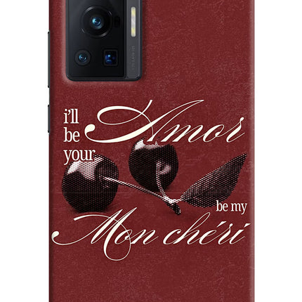 Velvet Cherry Vivo X70 Pro Hard Case Back Cover by Casekaro