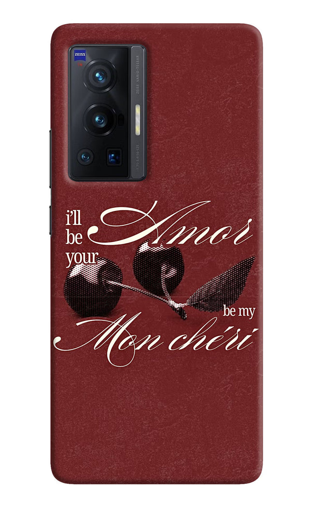 Velvet Cherry Vivo X70 Pro Hard Case Back Cover by Casekaro