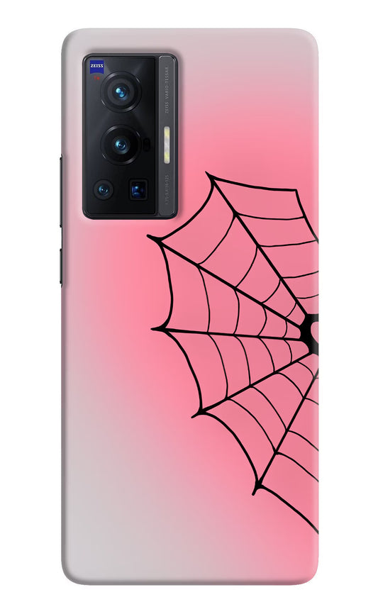 Pink Web Vivo X70 Pro Hard Case Back Cover by Casekaro