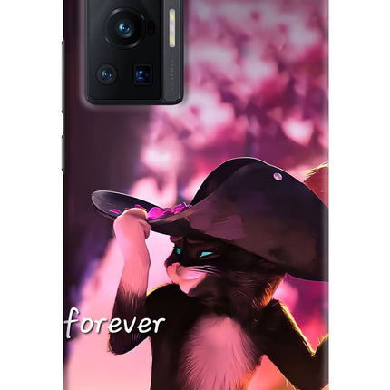 Forever Cat Vivo X70 Pro Hard Case Back Cover by Casekaro