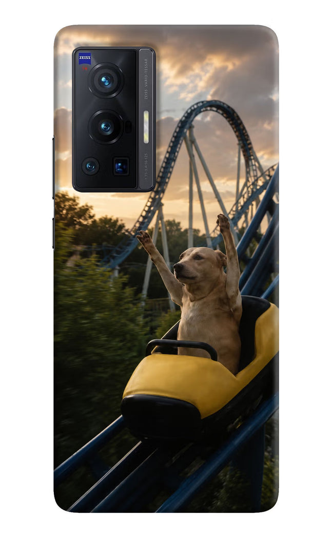 Rollercoaster Dog Vivo X70 Pro Hard Case Back Cover by Casekaro