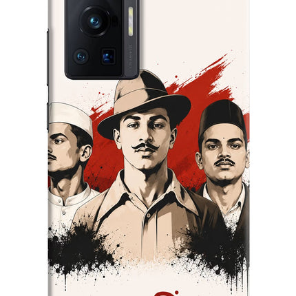 Bhagat Singh Trio Vivo X70 Pro Hard Case Back Cover by Casekaro