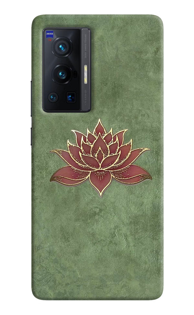 Lotus Grace Vivo X70 Pro Hard Case Back Cover by Casekaro