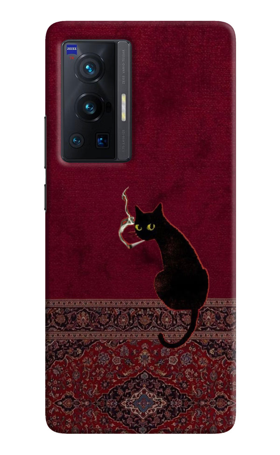 Midnight Cat Vivo X70 Pro Back Cover, Hard case
