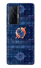 Koi Blue Vivo X70 Pro Hard Case Back Cover by Casekaro