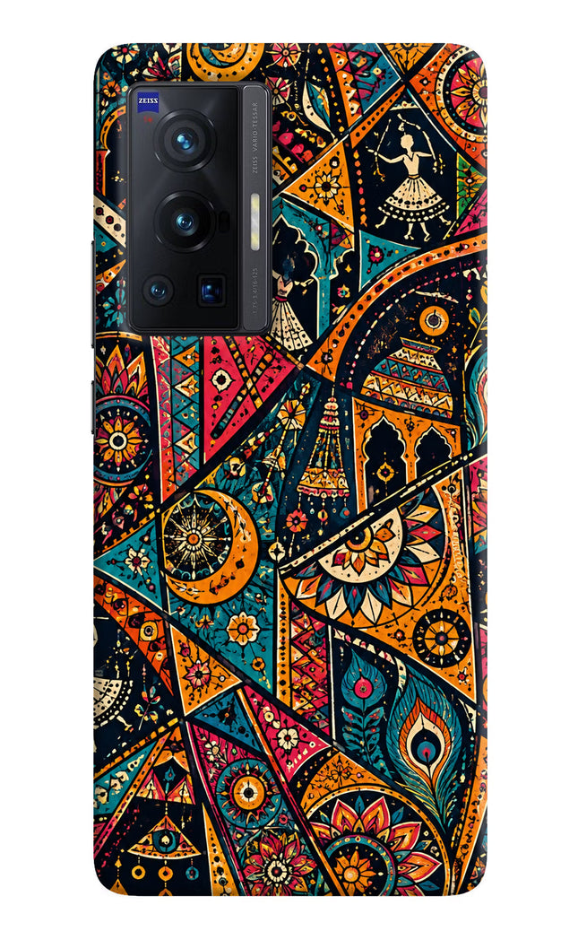 Folk Print Vivo X70 Pro Hard Case Back Cover by Casekaro