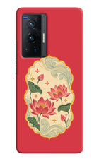 Pink Lotus Vivo X70 Pro Hard Case Back Cover by Casekaro