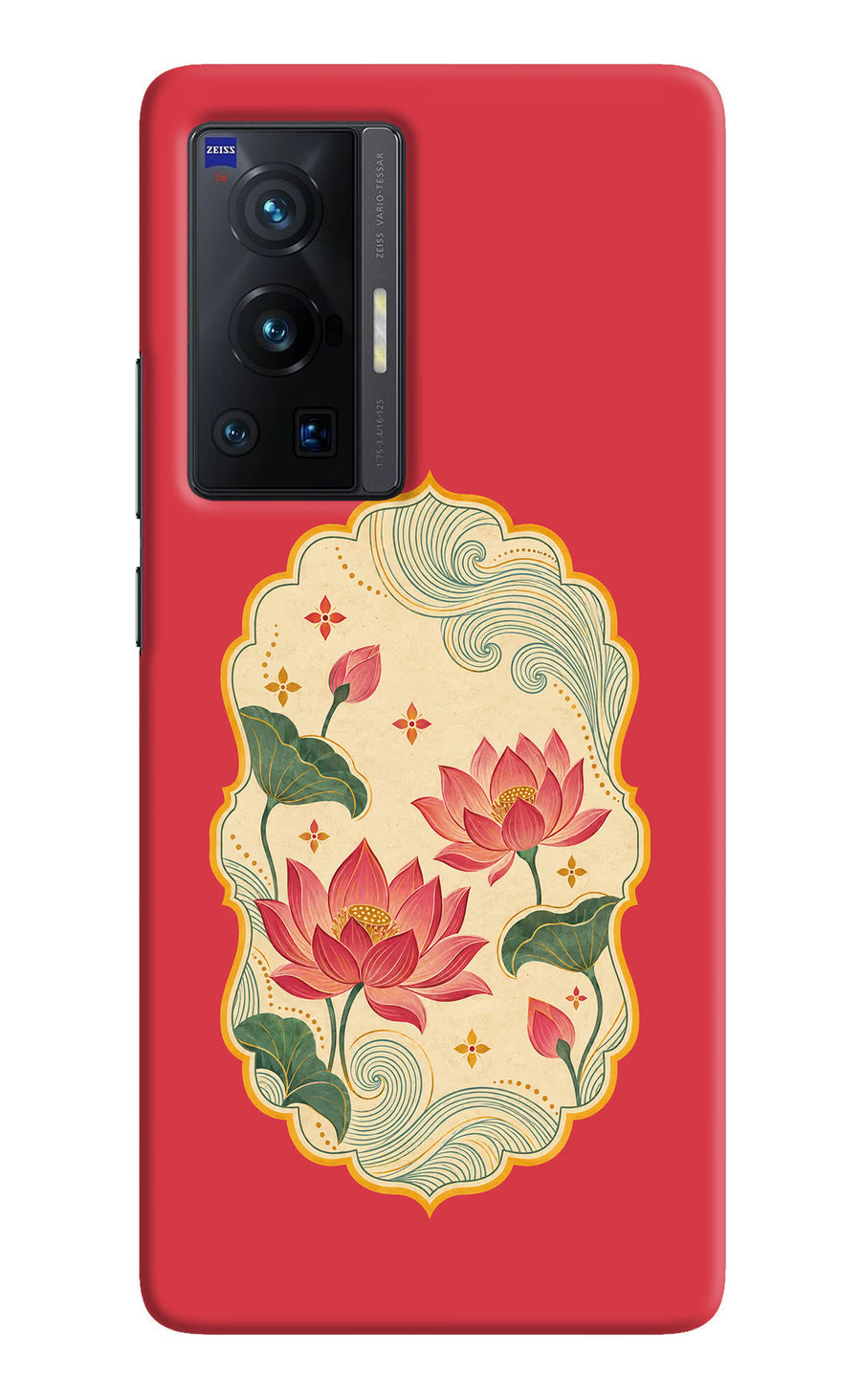 Pink Lotus Vivo X70 Pro Back Cover, Hard case