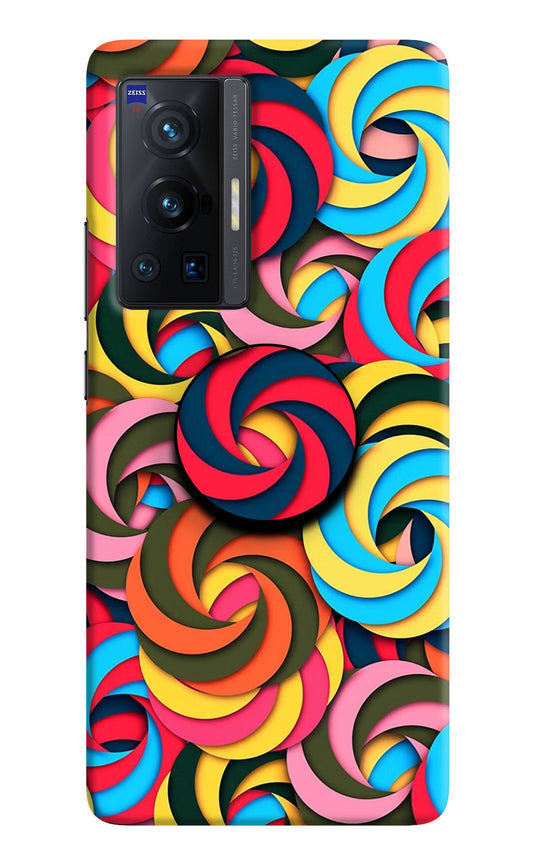Spiral Pattern Vivo X70 Pro Pop Case by Casekaro