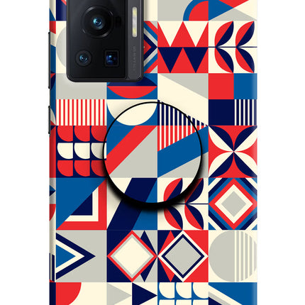 Colorful Pattern Vivo X70 Pro Pop Case by Casekaro