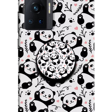 Cute Panda Vivo X70 Pro Pop Case by Casekaro