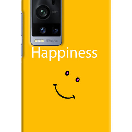 Happiness With Smiley Vivo X60 Pro+ Hard Case Back Cover by Casekaro