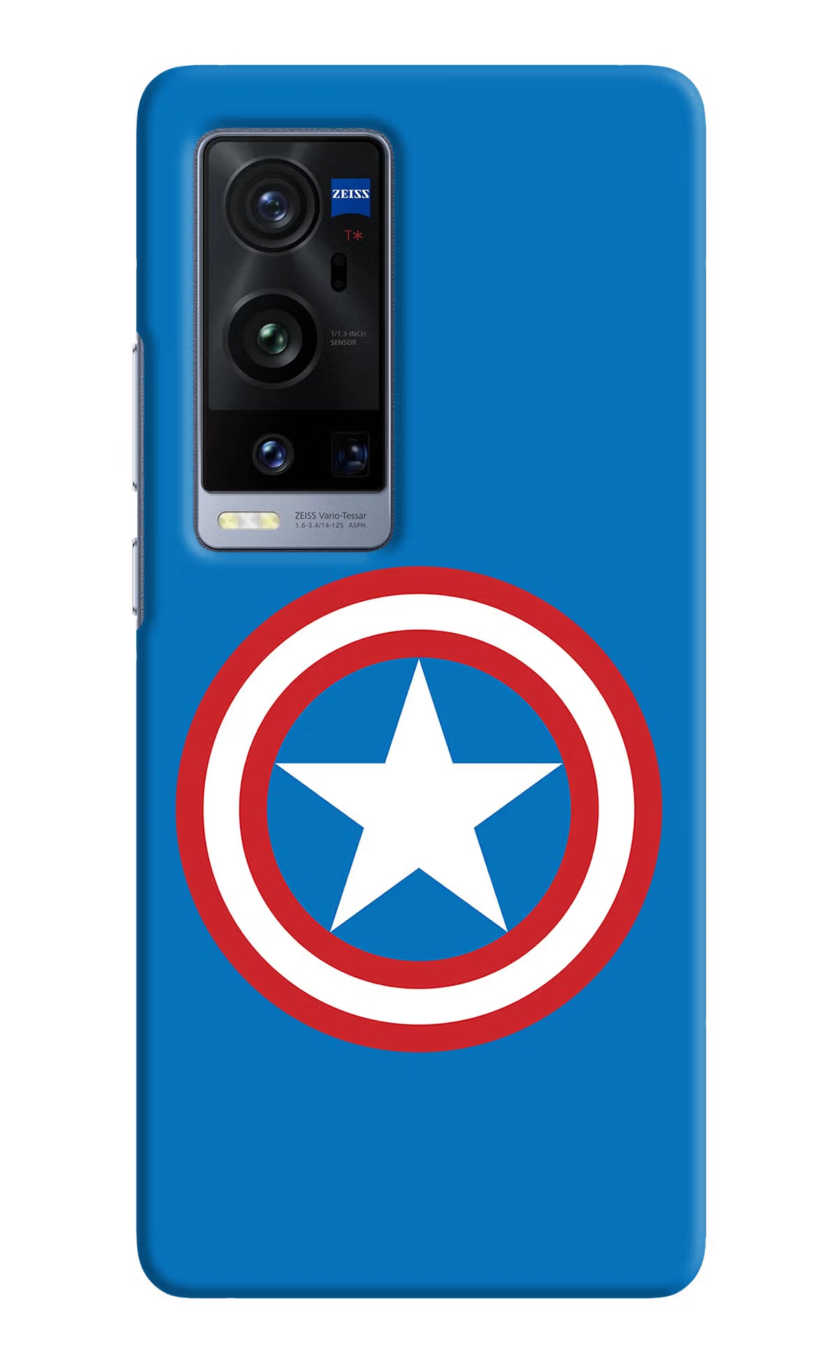 Captain America Logo Vivo X60 Pro+ Hard Case Back Cover by Casekaro