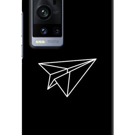 Paper Plane White Vivo X60 Pro+ Hard Case Back Cover by Casekaro