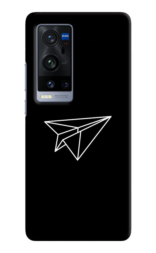 Paper Plane White Vivo X60 Pro+ Hard Case Back Cover by Casekaro