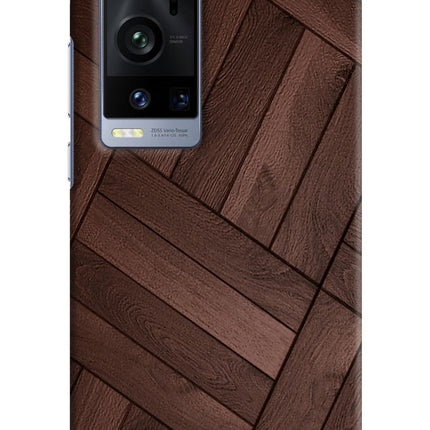 Wooden Texture Design Vivo X60 Pro+ Hard Case Back Cover by Casekaro