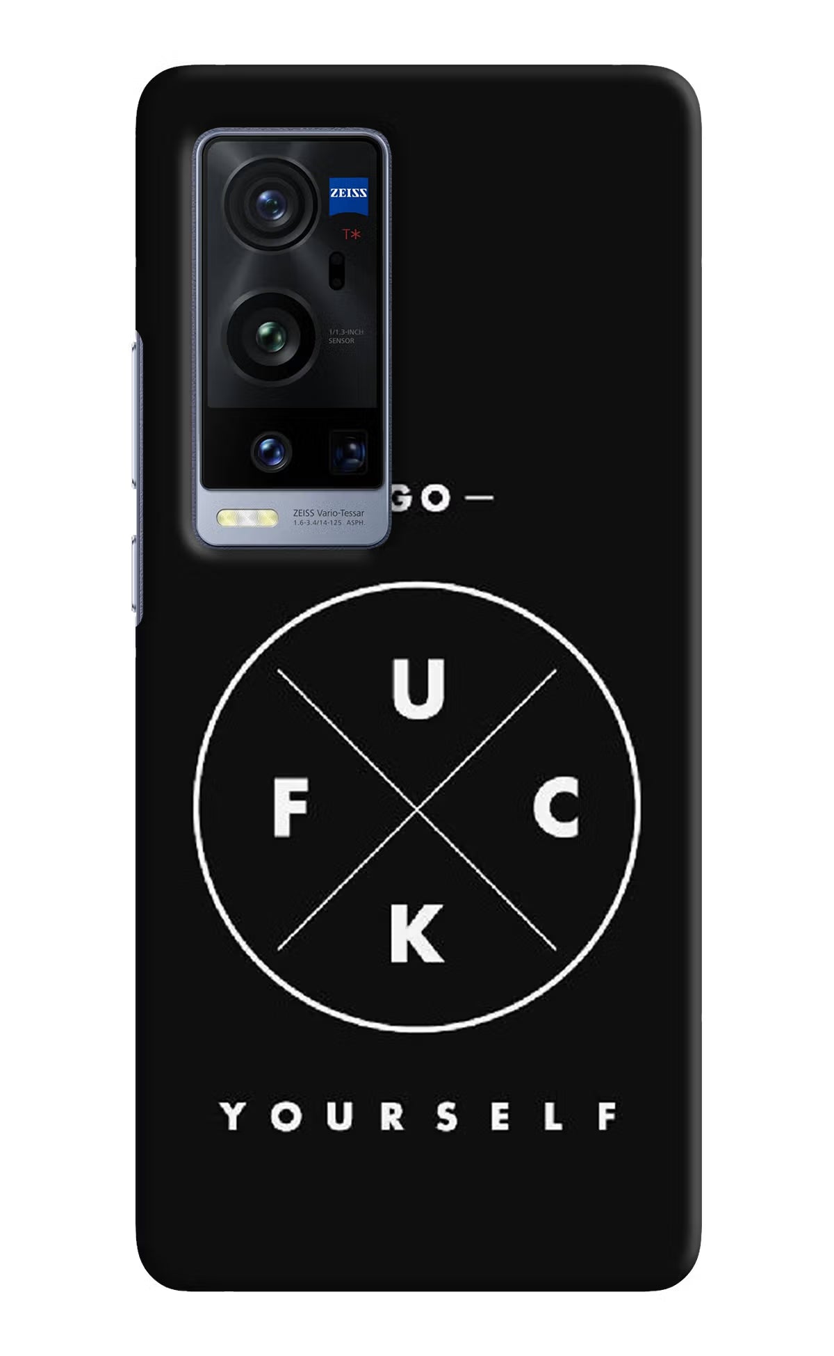 Go Fuck Yourself Vivo X60 Pro+ Hard Case Back Cover by Casekaro