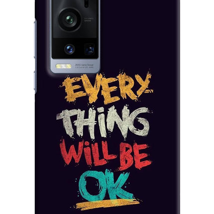 Everything Will Be Ok Vivo X60 Pro+ Hard Case Back Cover by Casekaro