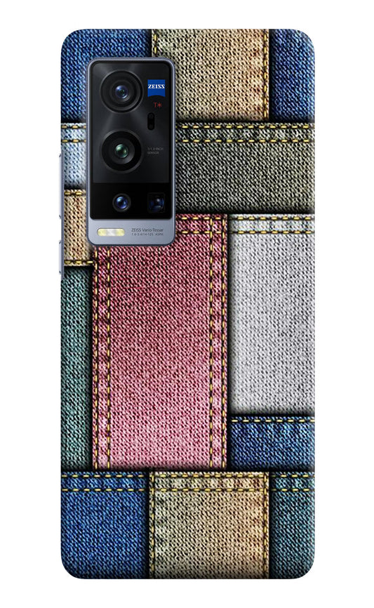 Multicolor Jeans Vivo X60 Pro+ Hard Case Back Cover by Casekaro