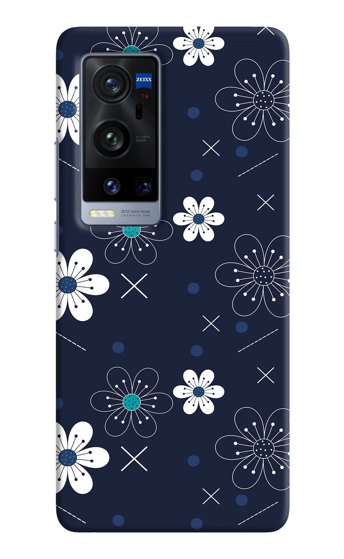 Flowers Vivo X60 Pro+ Hard Case Back Cover by Casekaro