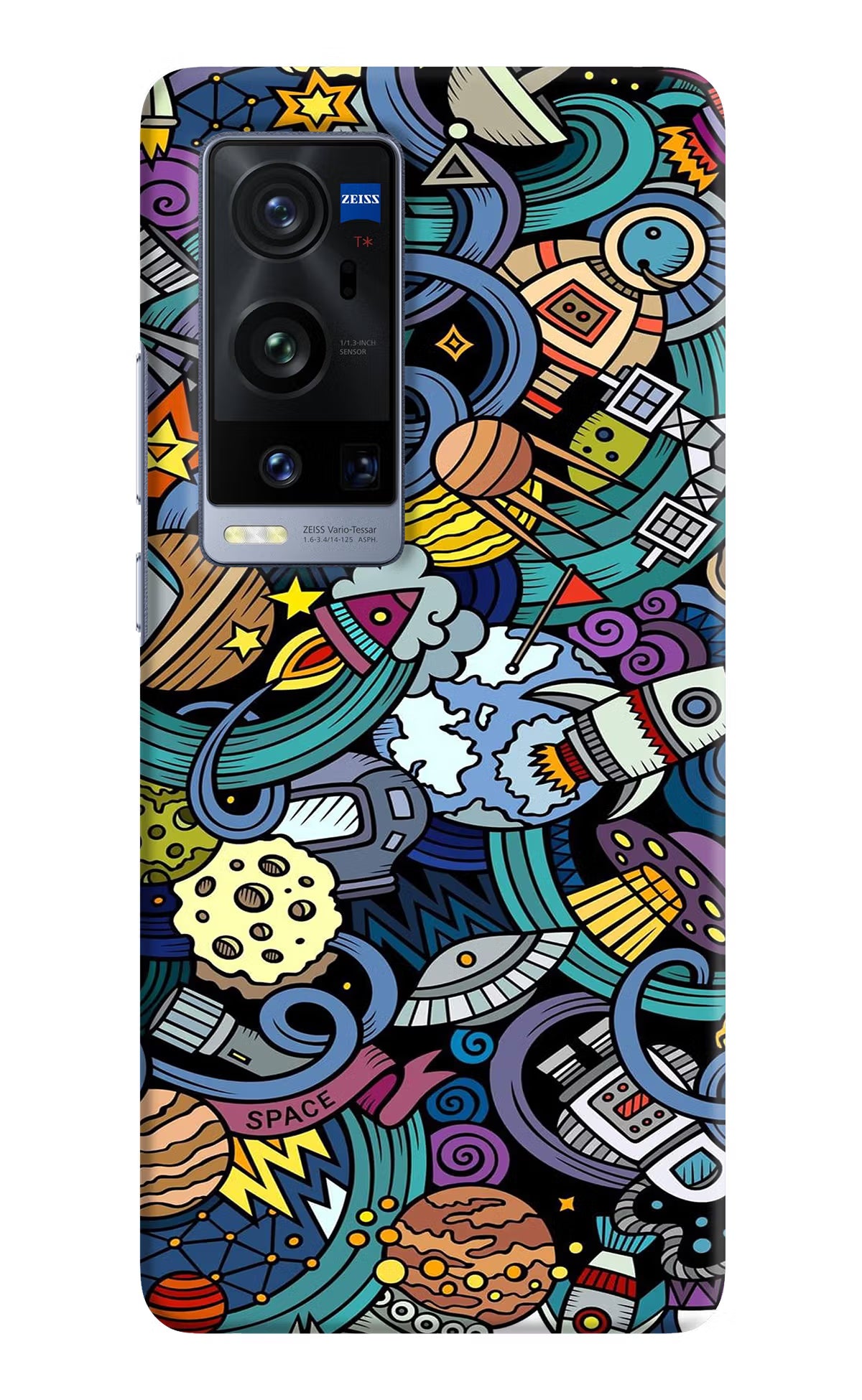 Space Abstract Vivo X60 Pro+ Hard Case Back Cover by Casekaro