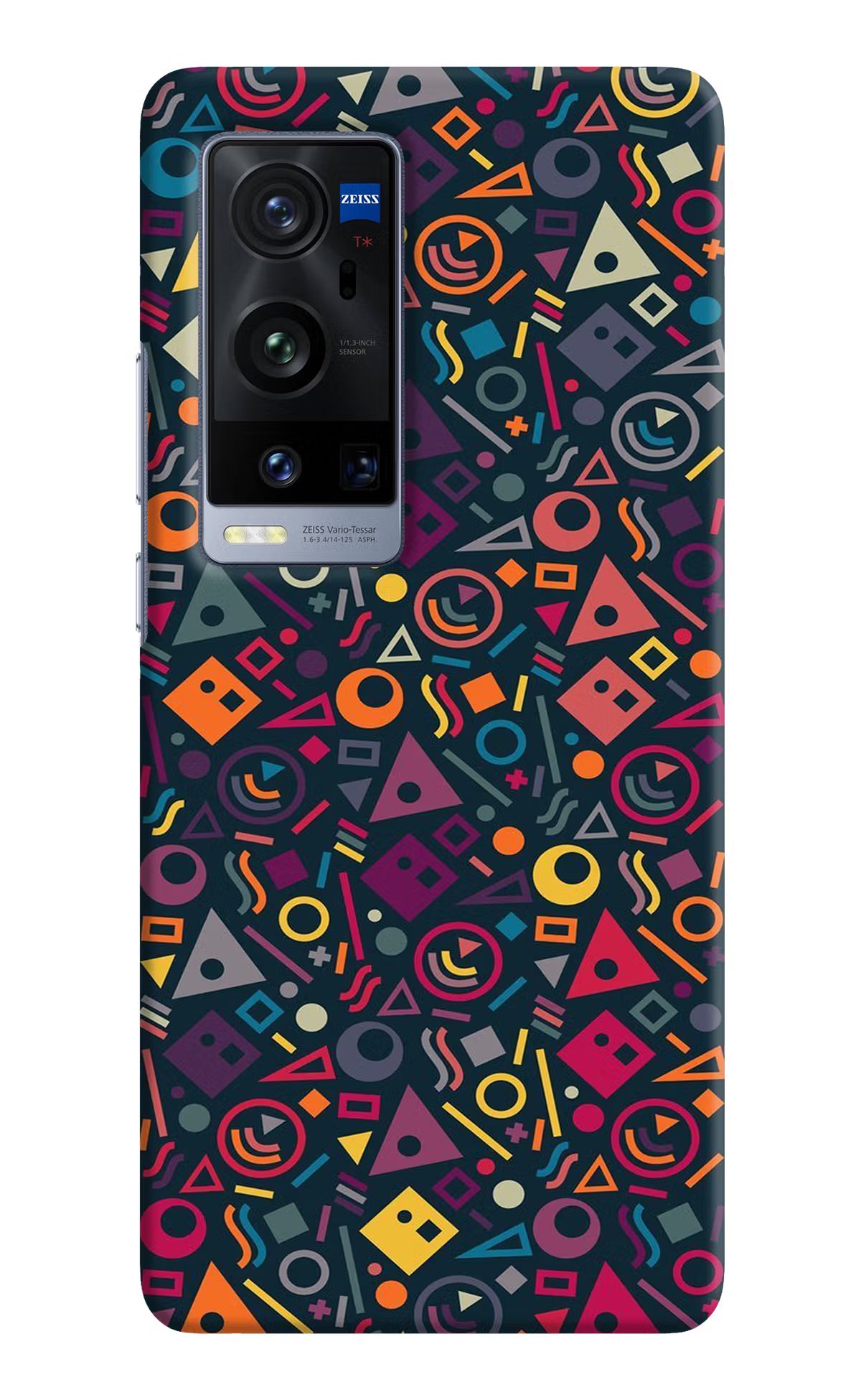 Geometric Abstract Vivo X60 Pro+ Hard Case Back Cover by Casekaro