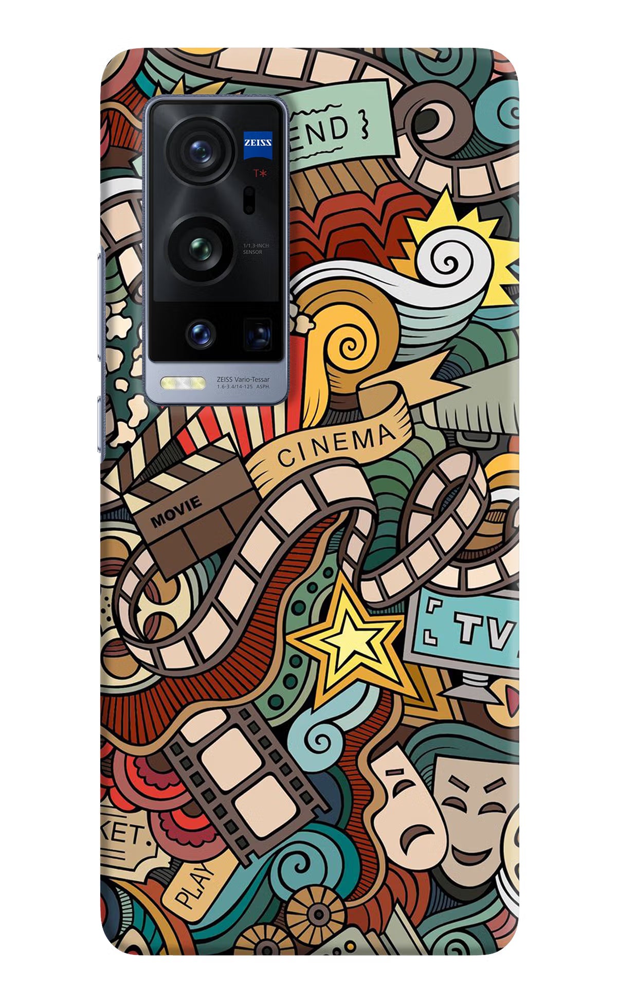 Cinema Abstract Vivo X60 Pro+ Hard Case Back Cover by Casekaro
