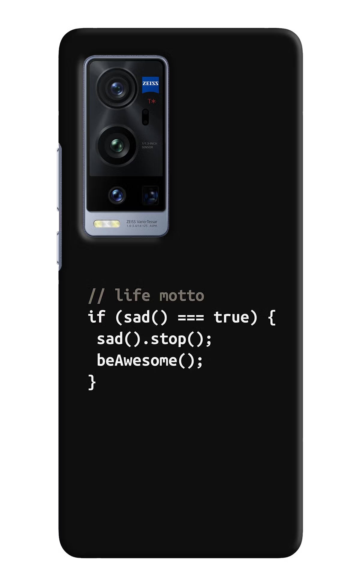 Life Motto Code Vivo X60 Pro+ Hard Case Back Cover by Casekaro