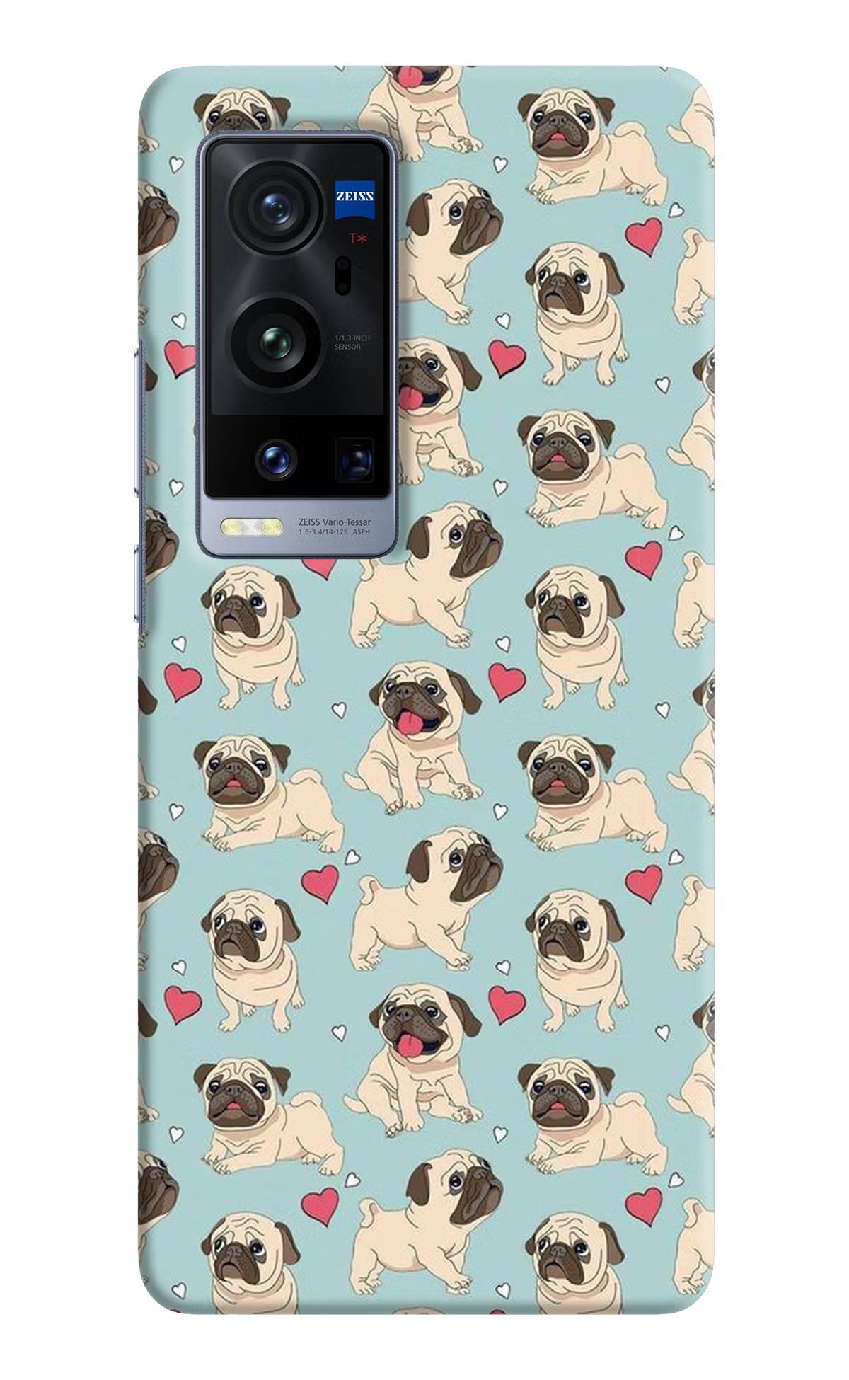Pug Dog Vivo X60 Pro+ Hard Case Back Cover by Casekaro