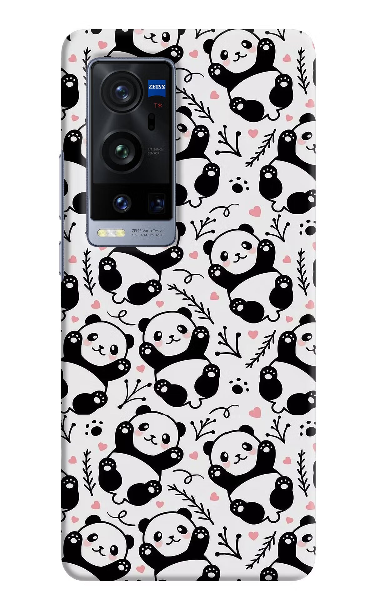 Cute Panda Vivo X60 Pro+ Hard Case Back Cover by Casekaro