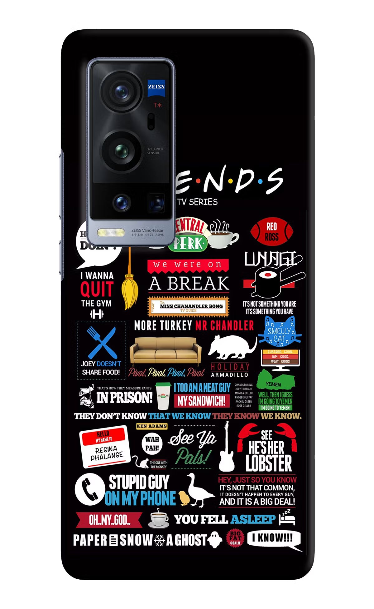 FRIENDS Vivo X60 Pro+ Hard Case Back Cover by Casekaro