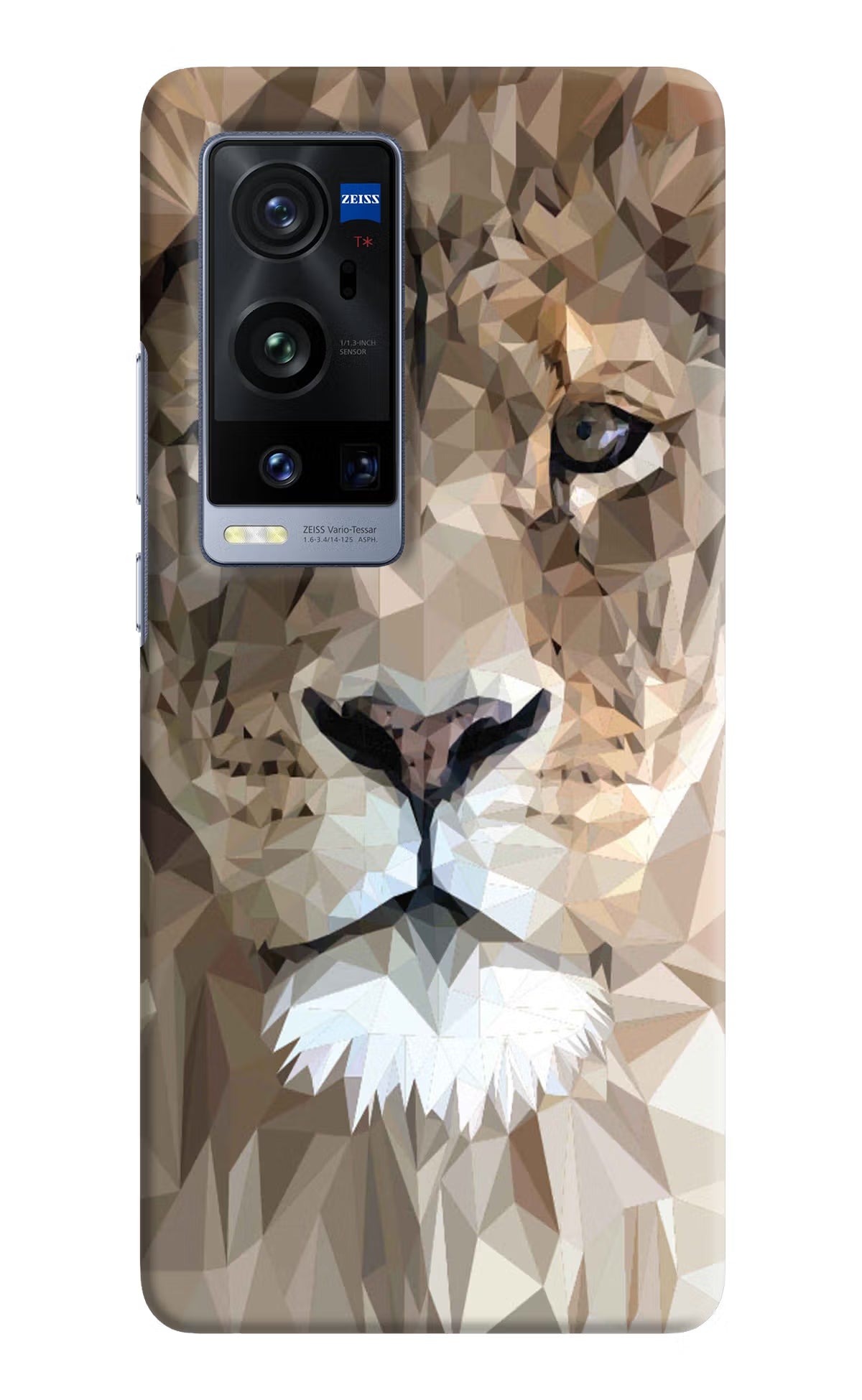 Lion Art Vivo X60 Pro+ Hard Case Back Cover by Casekaro