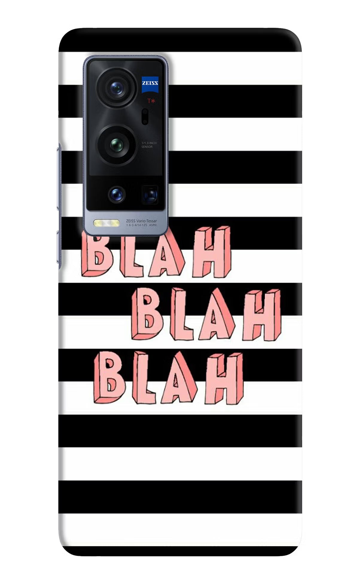 Blah Blah Blah Vivo X60 Pro+ Hard Case Back Cover by Casekaro
