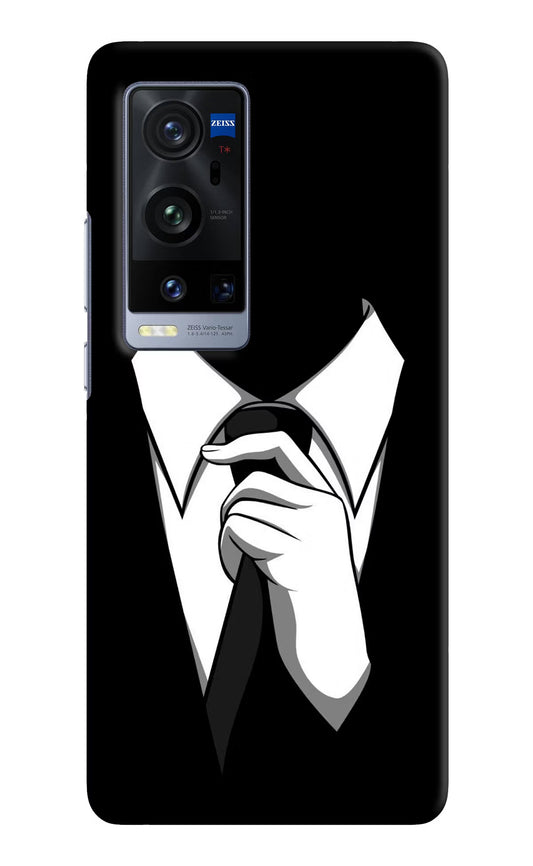 Black Tie Vivo X60 Pro+ Hard Case Back Cover by Casekaro