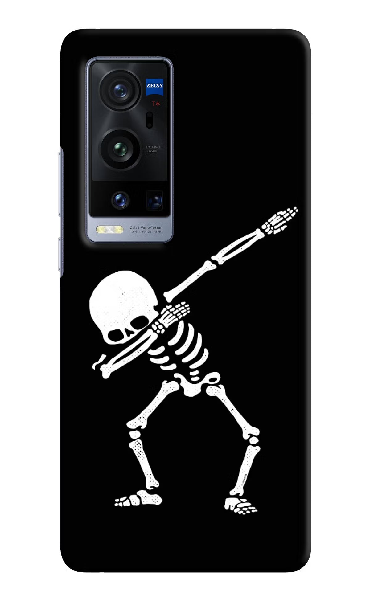 Dabbing Skeleton Art Vivo X60 Pro+ Hard Case Back Cover by Casekaro