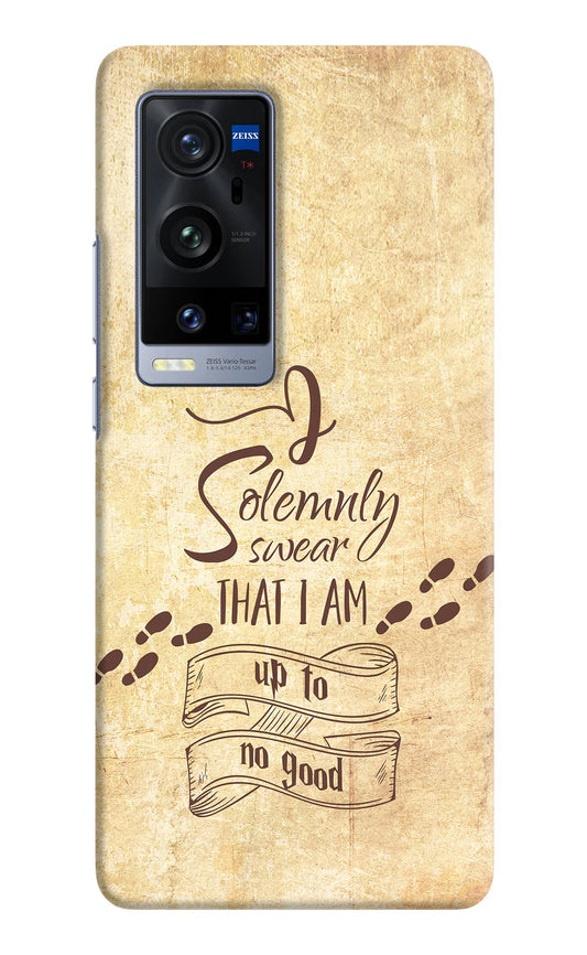 I Solemnly swear that i up to no good Vivo X60 Pro+ Hard Case Back Cover by Casekaro
