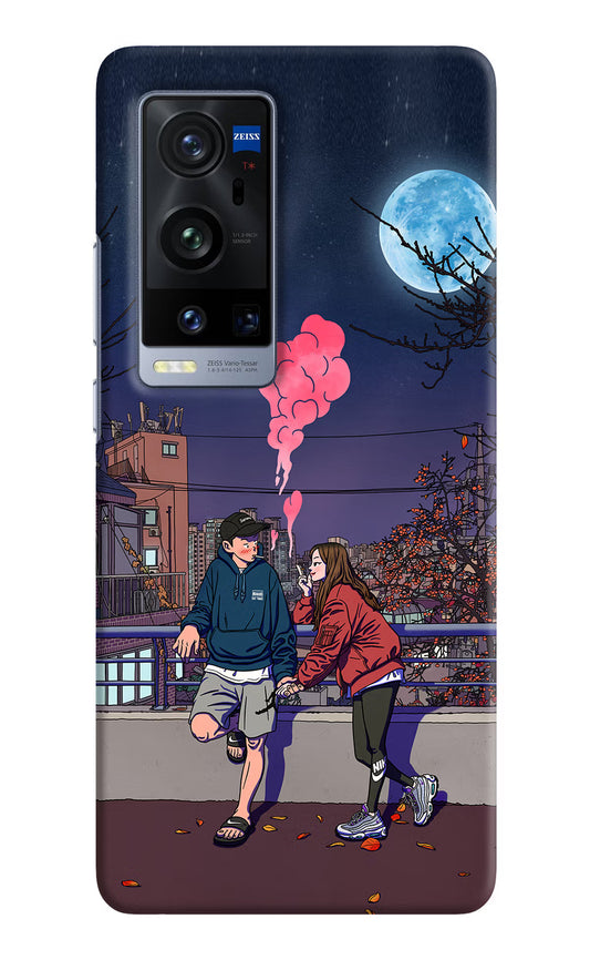 Chilling Couple Vivo X60 Pro+ Hard Case Back Cover by Casekaro