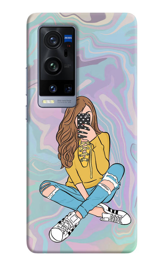 Selfie Girl Vivo X60 Pro+ Hard Case Back Cover by Casekaro