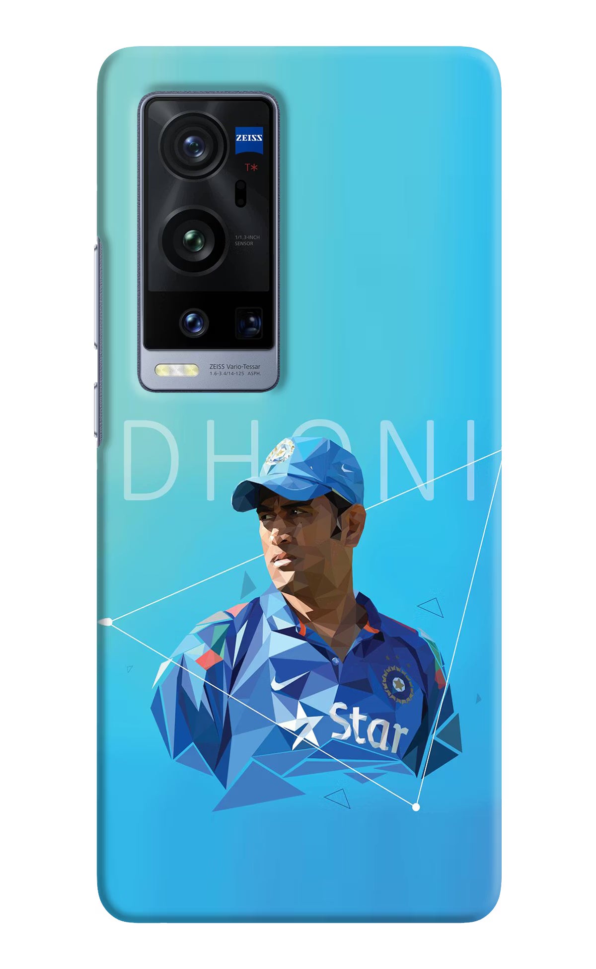 Dhoni Artwork Vivo X60 Pro+ Hard Case Back Cover by Casekaro