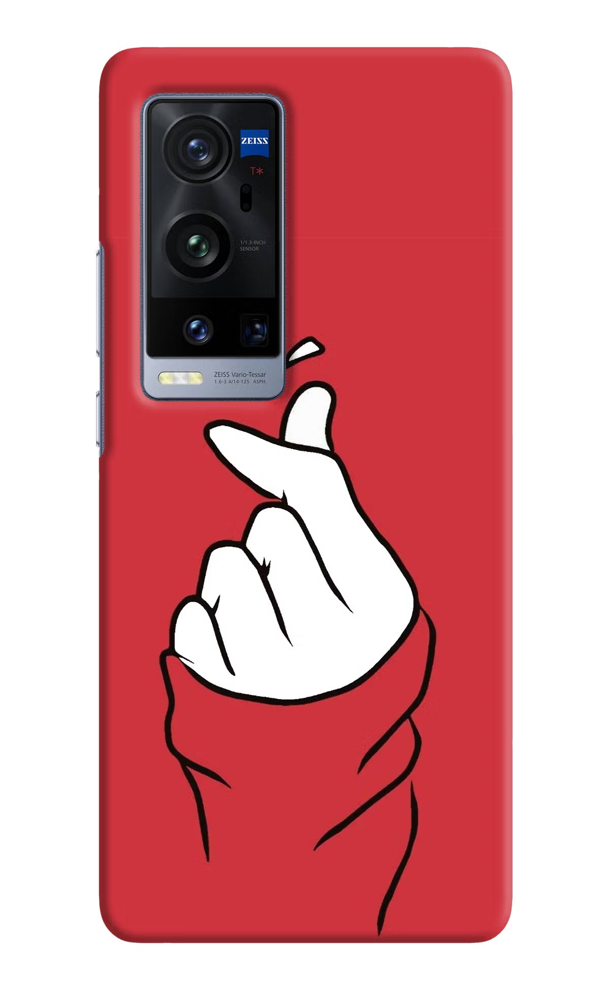 Korean Love Sign Vivo X60 Pro+ Hard Case Back Cover by Casekaro