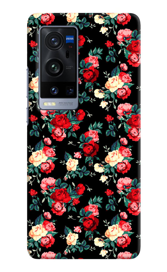 Rose Pattern Vivo X60 Pro+ Hard Case Back Cover by Casekaro