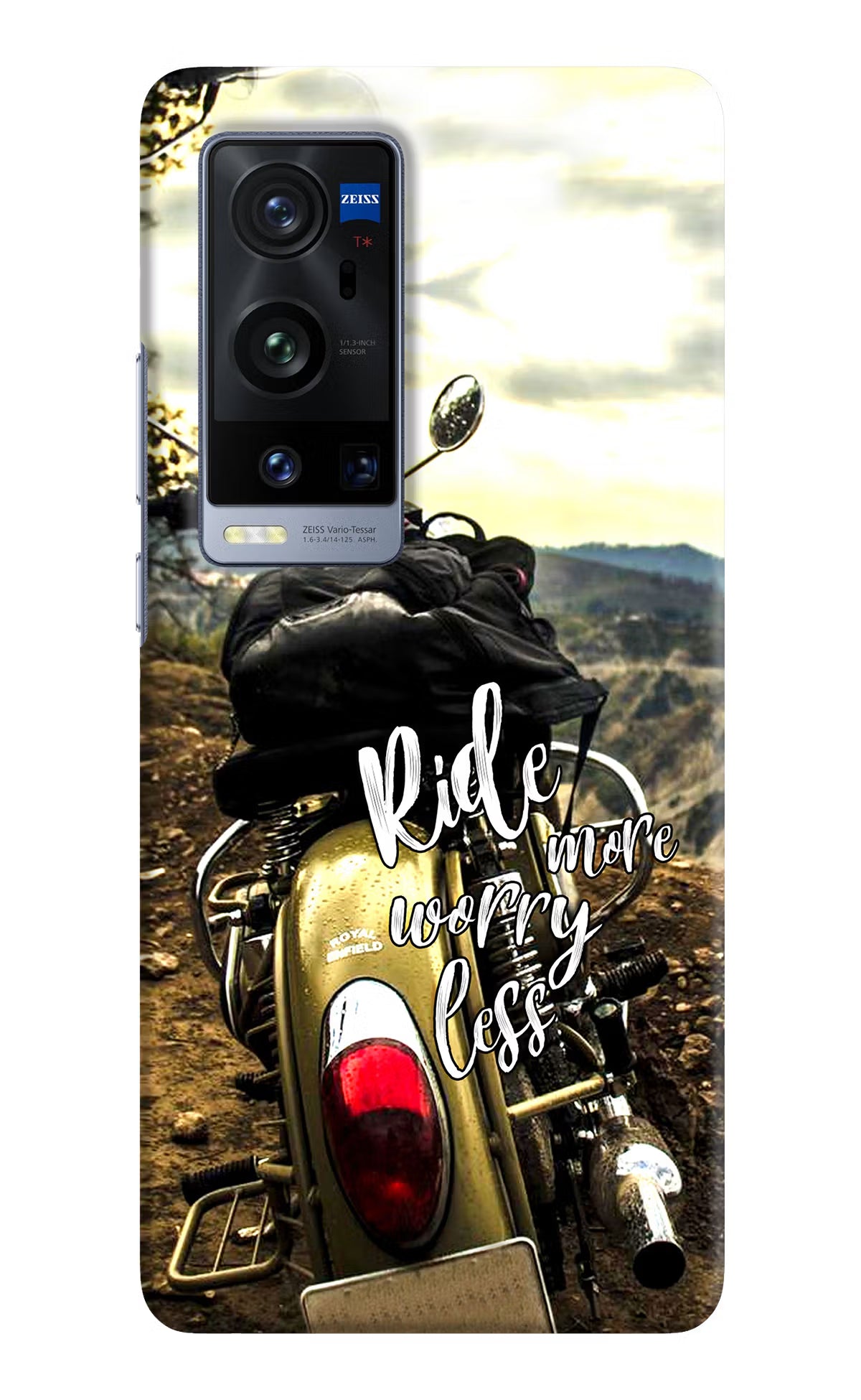 Ride More Worry Less Vivo X60 Pro+ Hard Case Back Cover by Casekaro