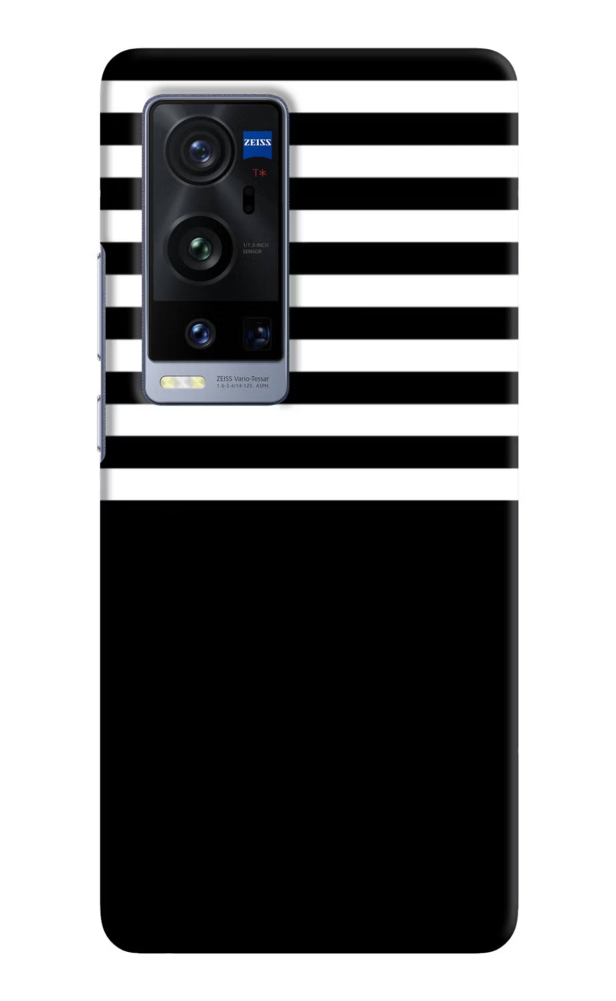 Black and White Print Vivo X60 Pro+ Hard Case Back Cover by Casekaro