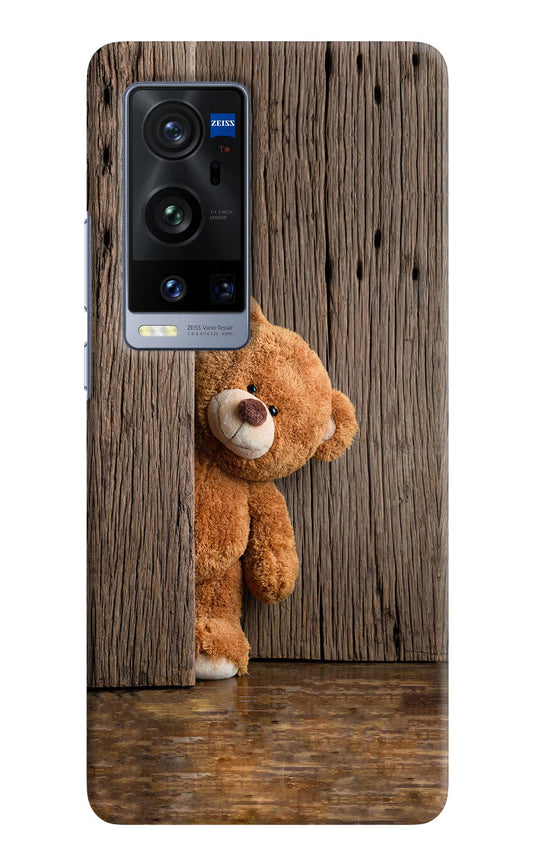 Teddy Wooden Vivo X60 Pro+ Hard Case Back Cover by Casekaro
