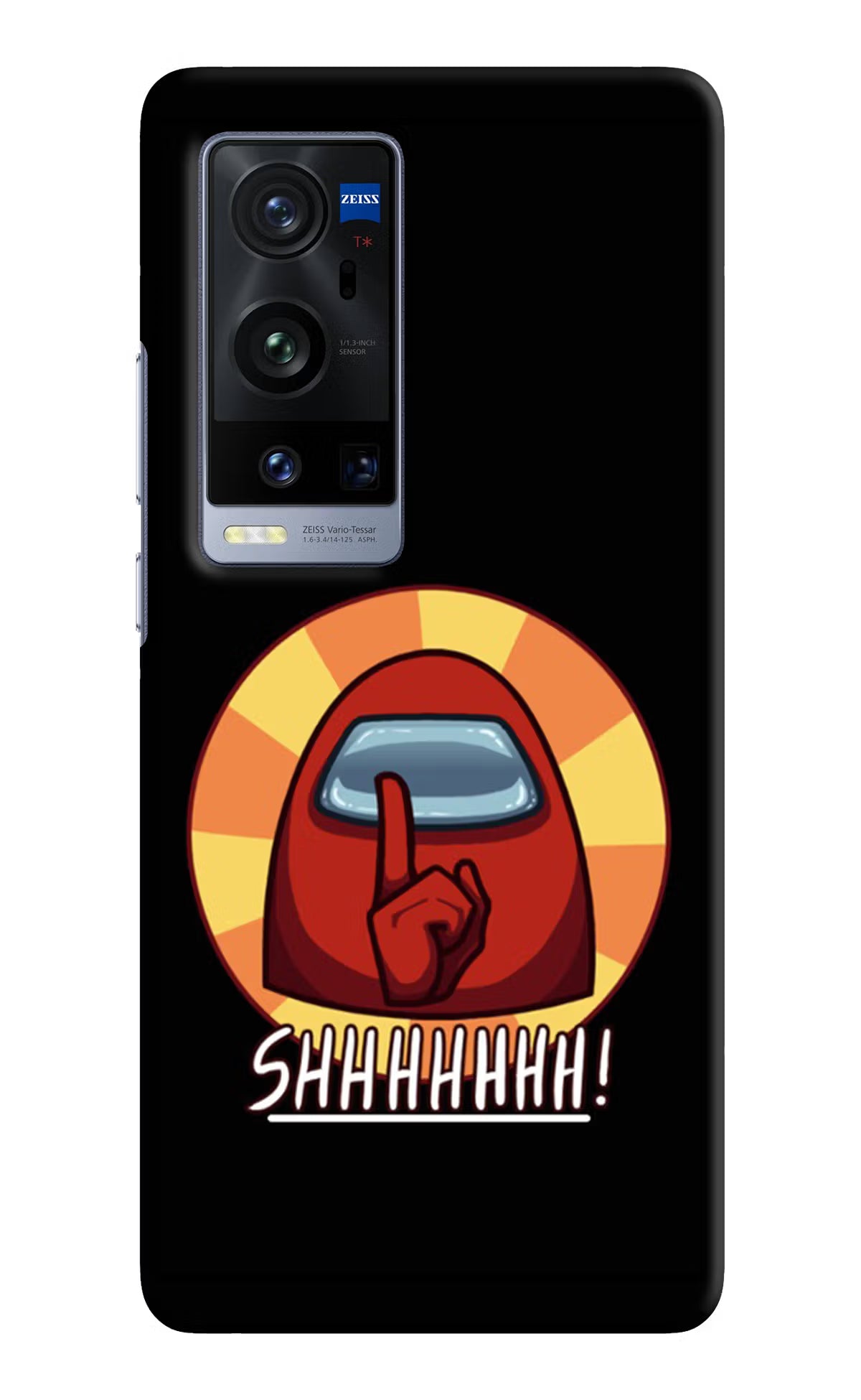 Among Us Shhh! Vivo X60 Pro+ Hard Case Back Cover by Casekaro