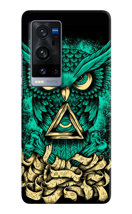 Green Owl Vivo X60 Pro+ Hard Case Back Cover by Casekaro
